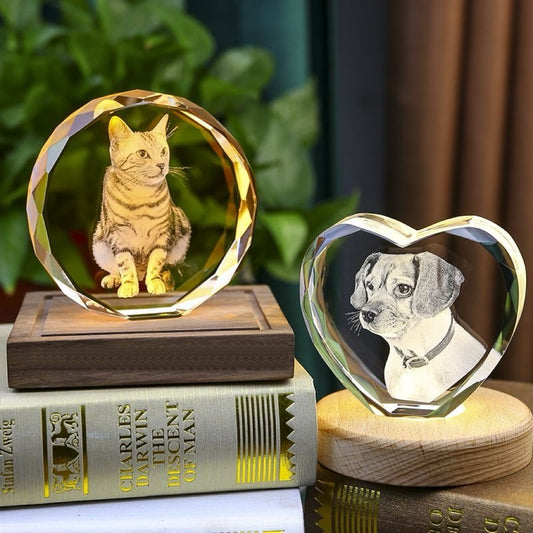 Custom Pet Memorial Crystal.