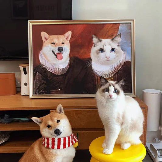 Custom Pet Portait in Famous Painting